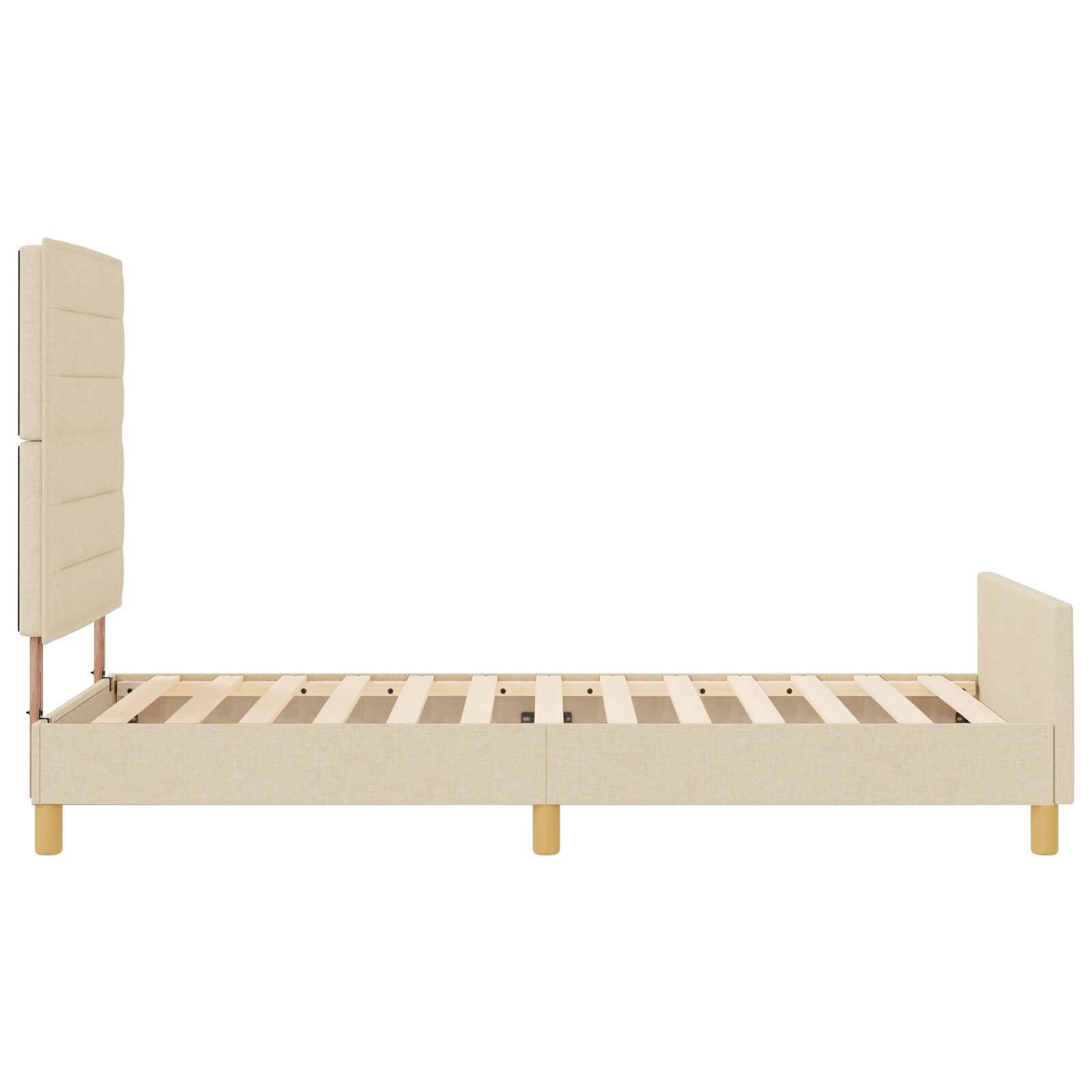 Bedbodem In Crème, 80X200 Cm, Stof Crème