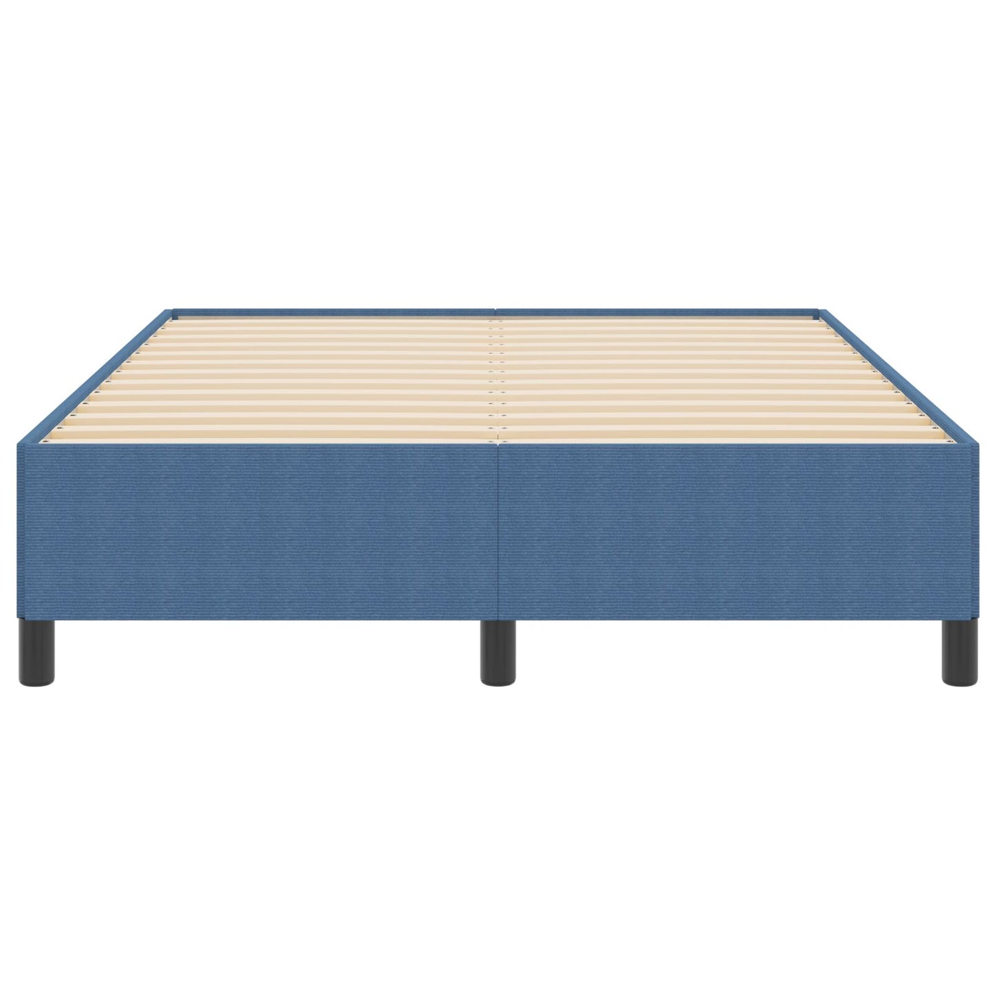 Bedframe Corduroy Stof Blauw 140 x 190 cm