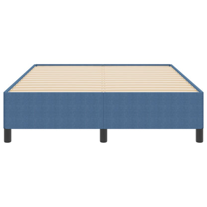 Bedframe Corduroy Stof Blauw 140 x 190 cm