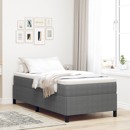 Bedframe Corduroy Stof Lichtgrijs 90 x 190 cm