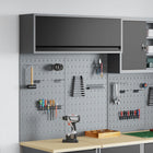 Gereedschapspanelen set 3 stuks gepoedercoat staal grijs