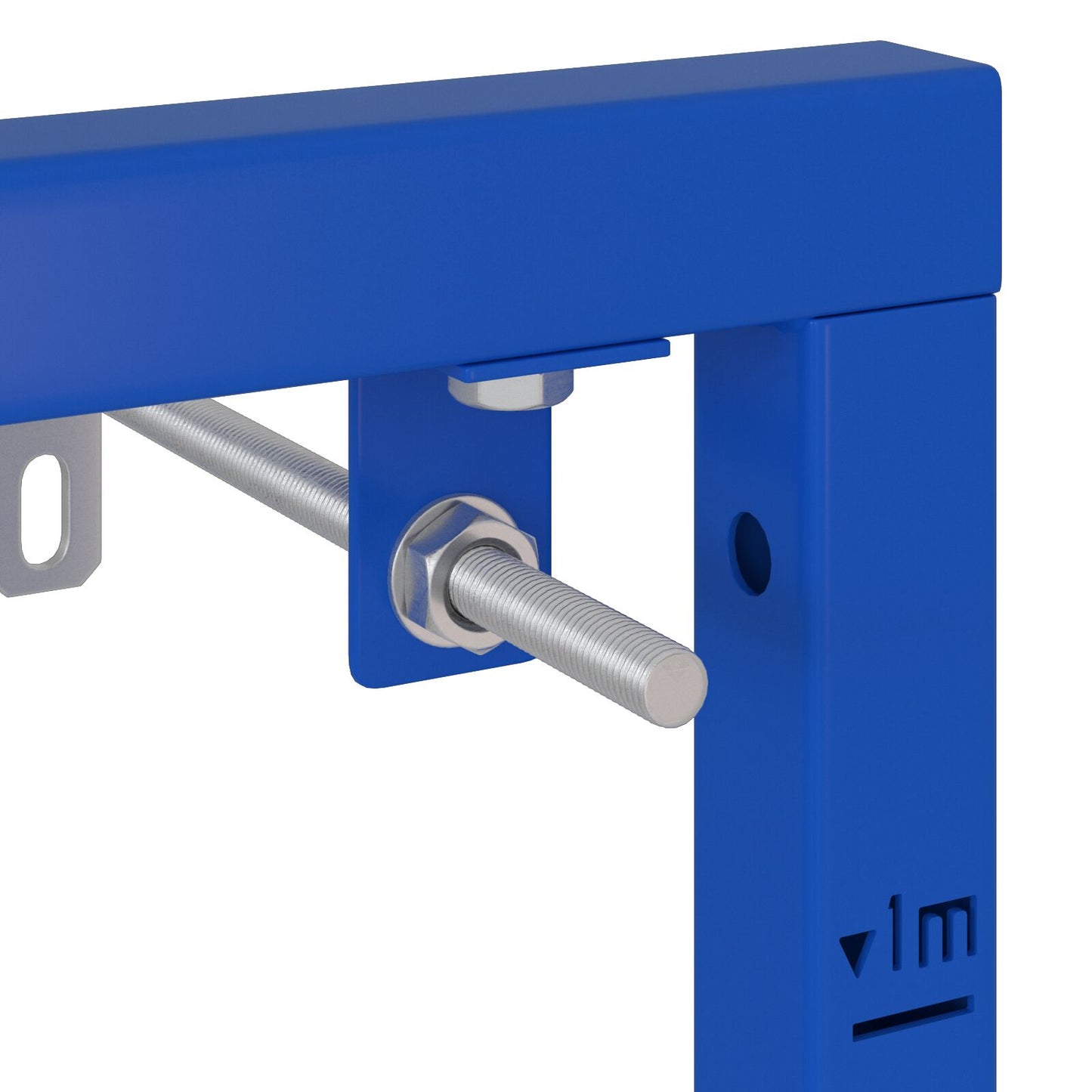 Badkamer Accessoire Bevestigingen Blauw Metaal 50 X 17.5 X 136 Cm voor wastafelsysteem