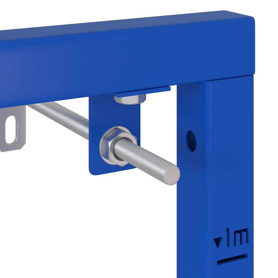 Badkamer Accessoire Bevestigingen Blauw Metaal 50 X 17.5 X 136 Cm voor wastafelsysteem