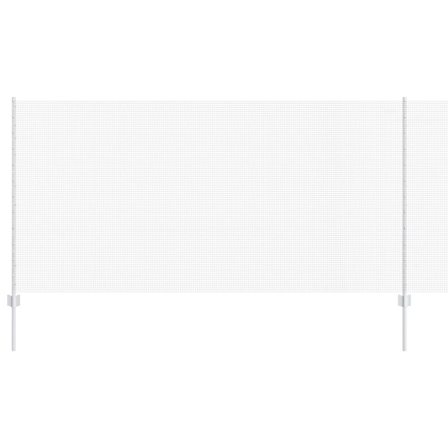 Gelaste Draadomheining Met 44 U-Palen Zilver 1.2X50 M Staal