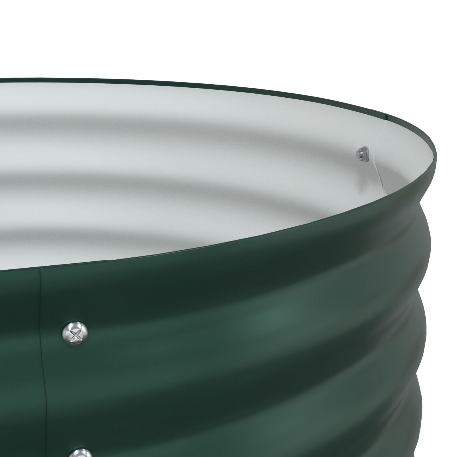 Tuin Verhoogd Bed Gegalvaniseerd Staal 240 x 80 x 81 cm Groen