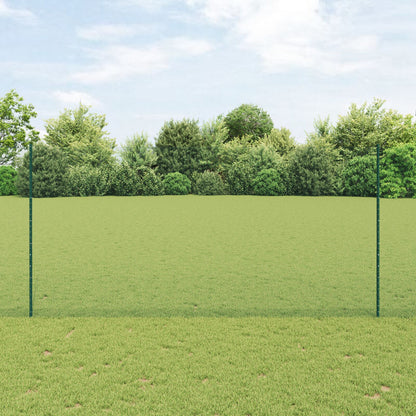 Hekpalen 11 Stuks U-Channel Groen 160 Cm Staal,  Hexagon Hek Groen 1.6X25 M Staal