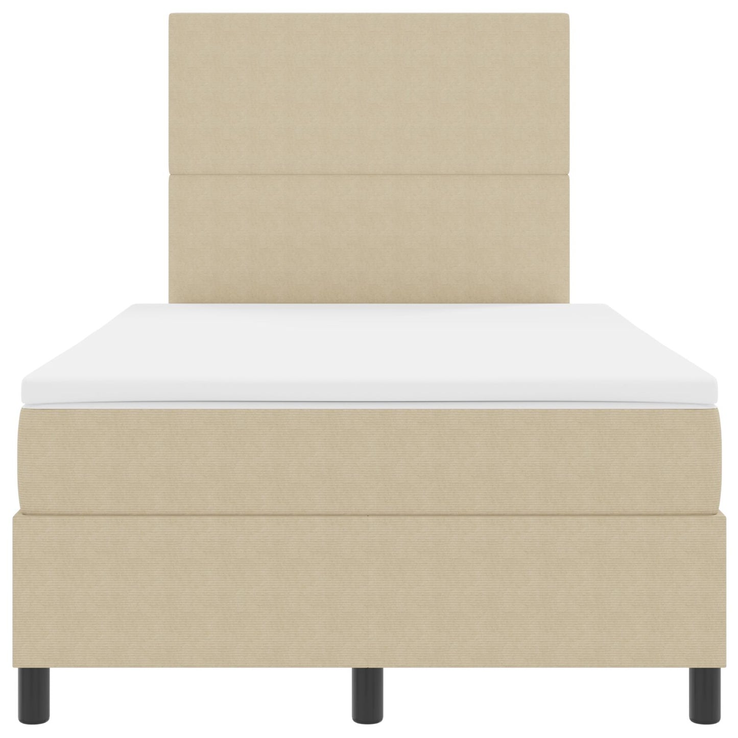 Boxspringbed Met Matras Lichtgroen Grijs Klein Dubbel Corduroy Stof