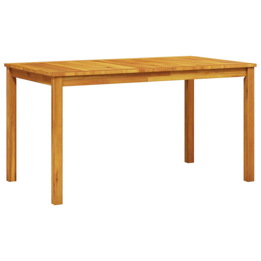 7-Delige Tuin Eetset Van Massief Acaciahout 6-Persoons 140 cm tafel lengte