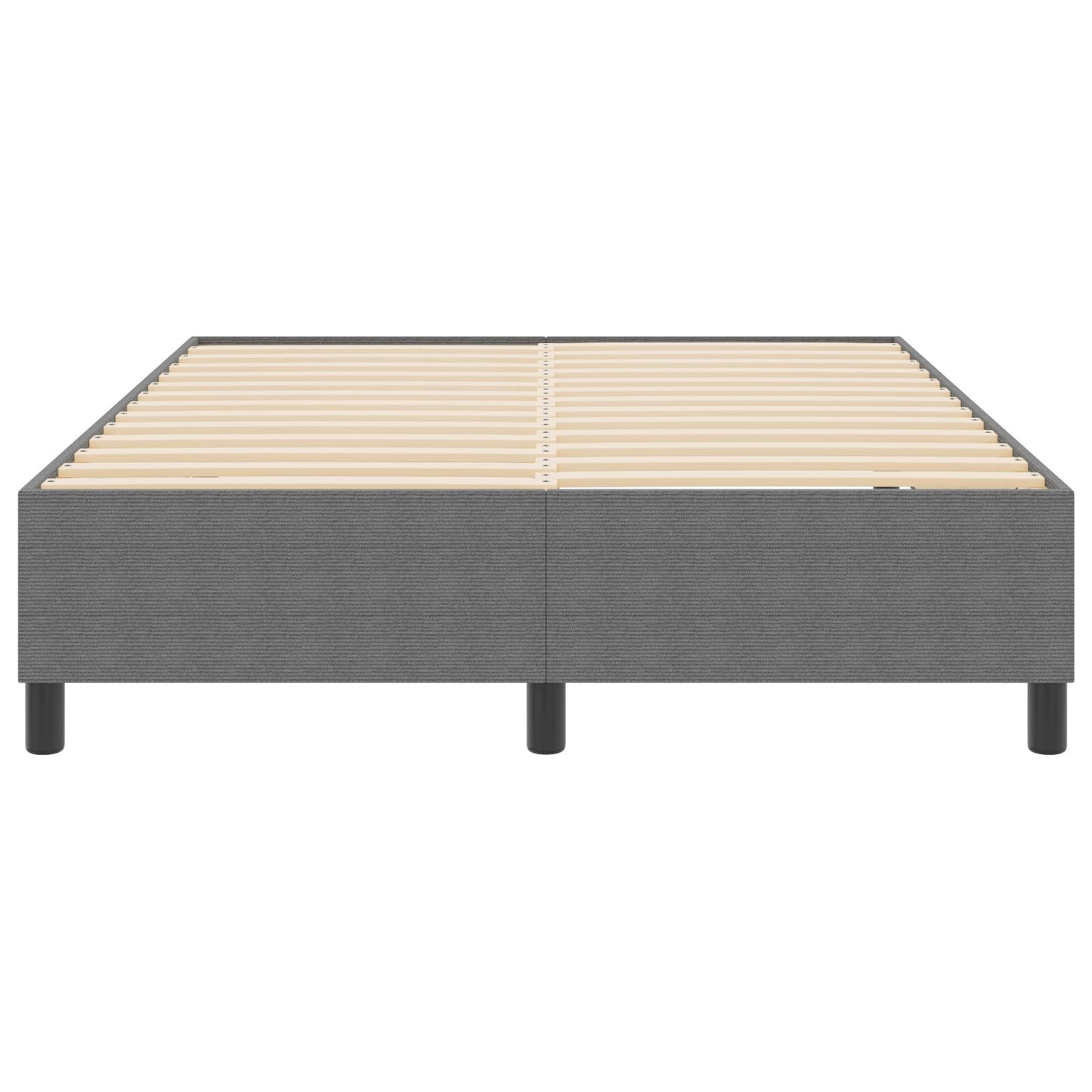 Boxspringbed Corduroy Stof Lichtgrijs 160 x 200 cm