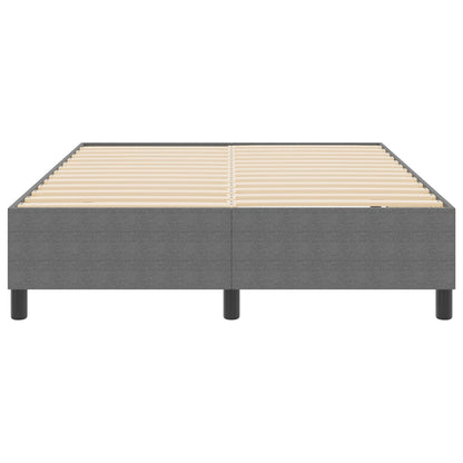 Boxspringbed Corduroy Stof Lichtgrijs 160 x 200 cm
