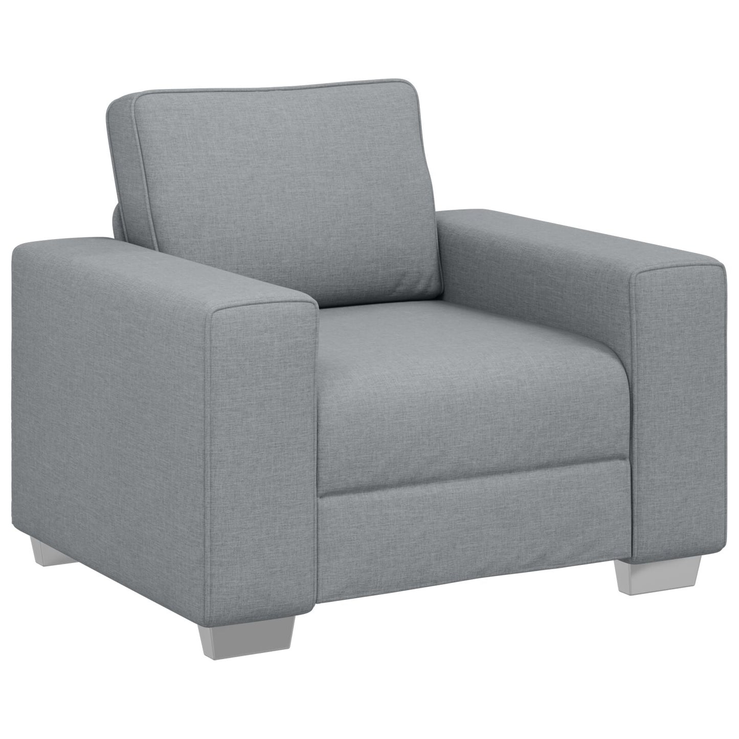 Fauteuil Stoffen Lichtgrijs 59 cm
