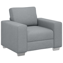 Fauteuil Stoffen Lichtgrijs 59 cm