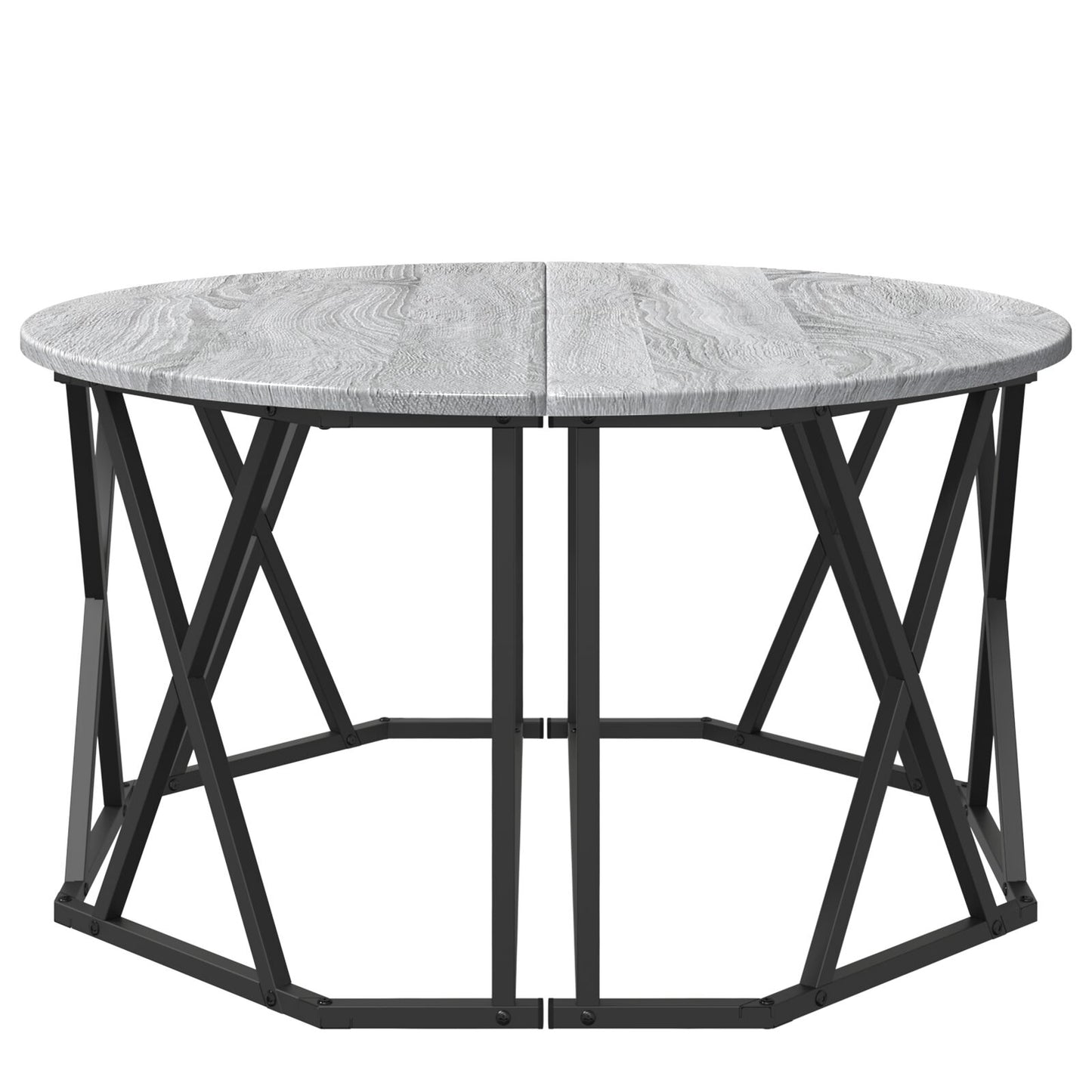 Salontafel 80X80X42 Cm Gelaagd Hout Grijs sonoma