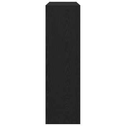 Boekenkast/Room Divider Zwart Eiken 100X30X103Cm Engineered Hout