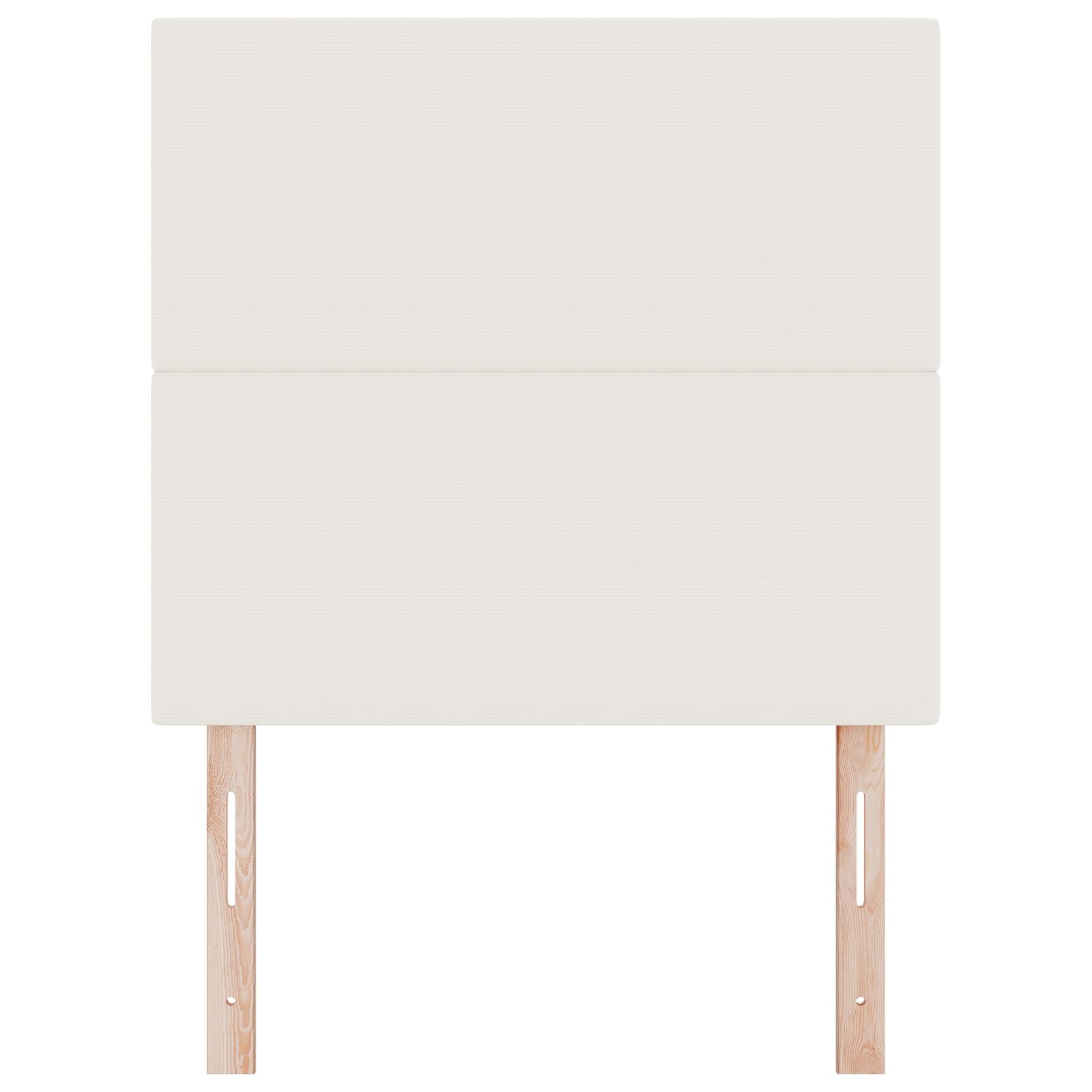 Hoofdbord Eenvoudig Design Corduroy Stof Crème 80 cm Hoog hoofdbord