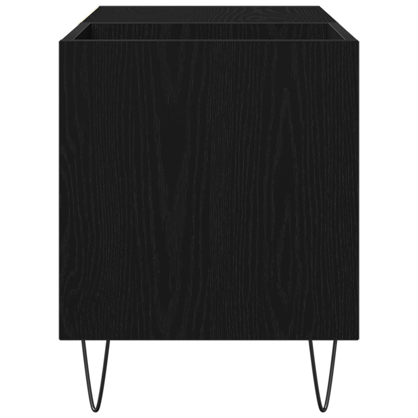 Recordkast Zwart Eiken 84,5X38X48 Cm Hout