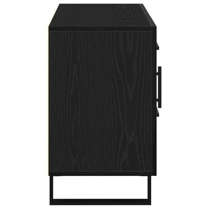 Dressoir Zwart Eiken 100X36X60 Cm Geengineerd Hout