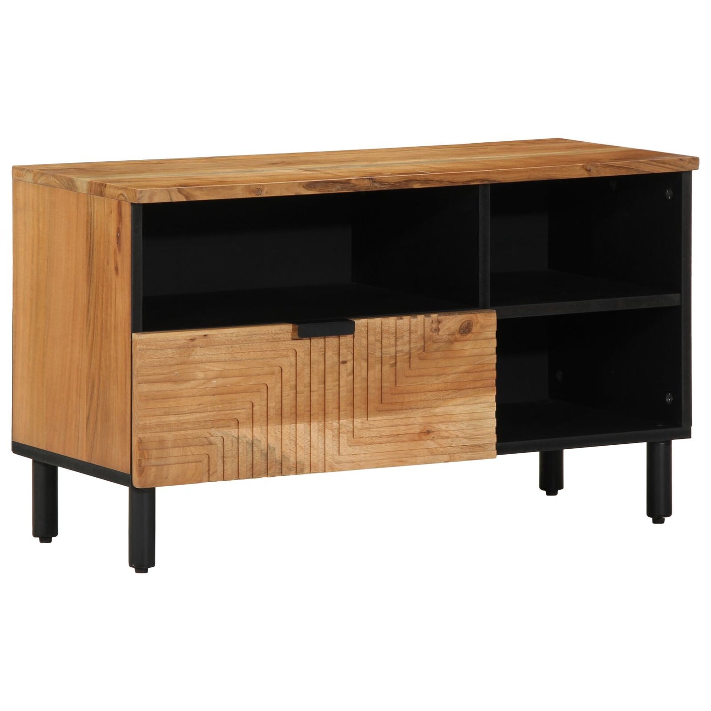 Tv-Kast 80X33,5X46 Cm Massief acaciahout