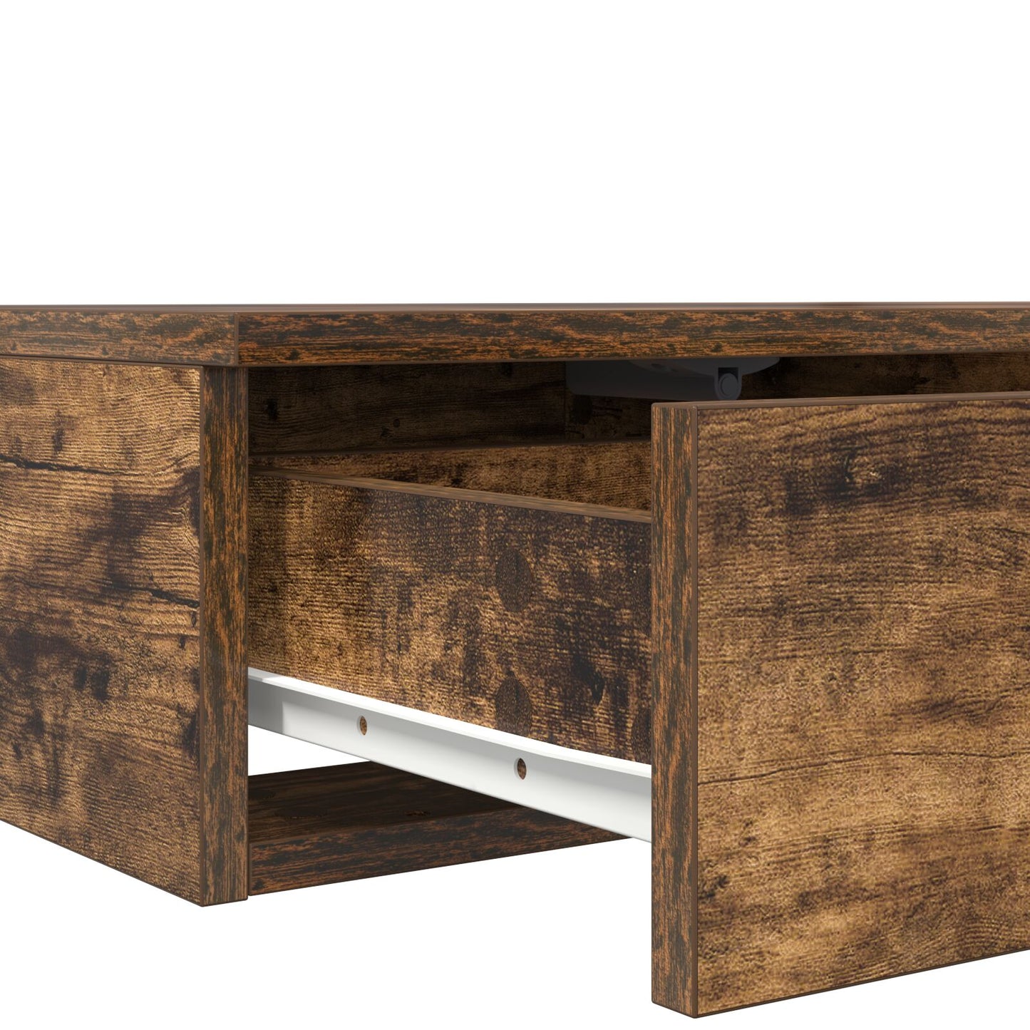 Bedlade Geengineerd Hout Gerookt eiken 75 x 36,5 x 16,5 cm