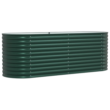 Tuin Verhoogd Bed Gegalvaniseerd Staal 240 x 80 x 81 cm Groen