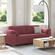 Bank wijnrood 219x77x82 cm stof