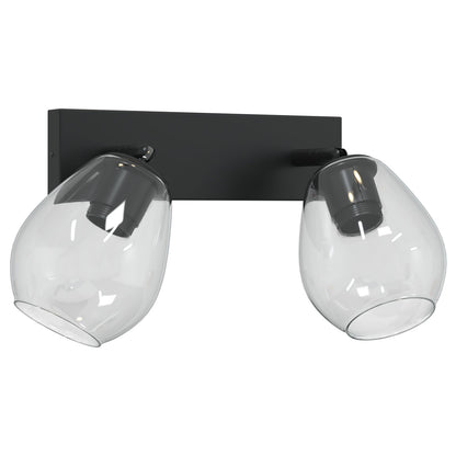 Plafondlamp Met Verstelbare Glazen Kap 2