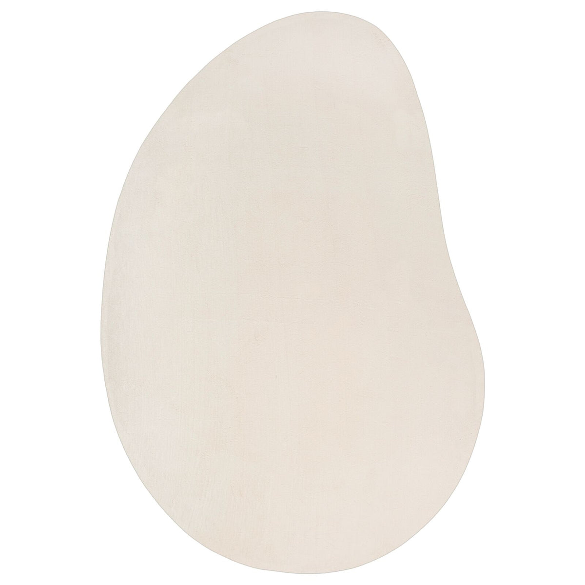 Area Tapijt Polyester Anti-Slip Beige 120 x 170 cm Ovaal-Druppel