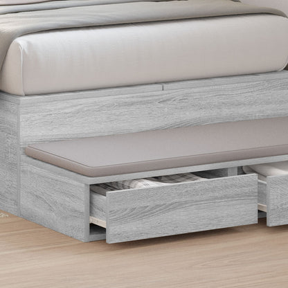 Bedladen Grijs Sonoma Bewerkt Hout Grijze sonoma 90 x 36,5 x 16,5 cm