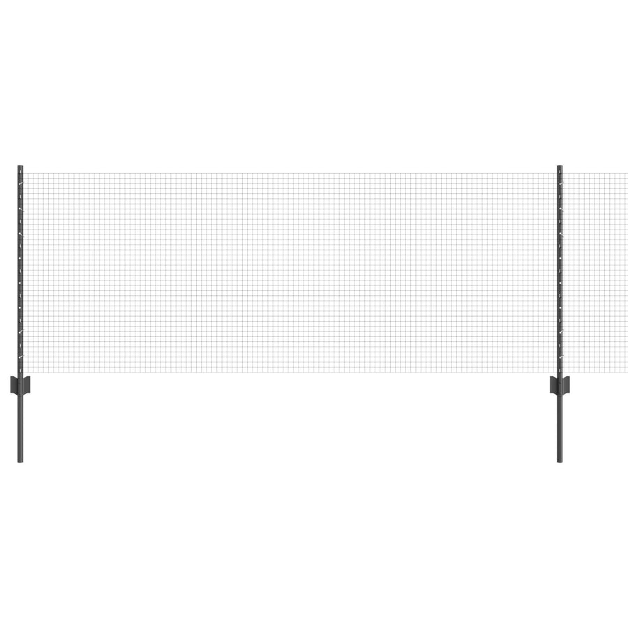 Gelaserd Draadhek Met 11 U-Palen Grijs 0.8X25 M Staal