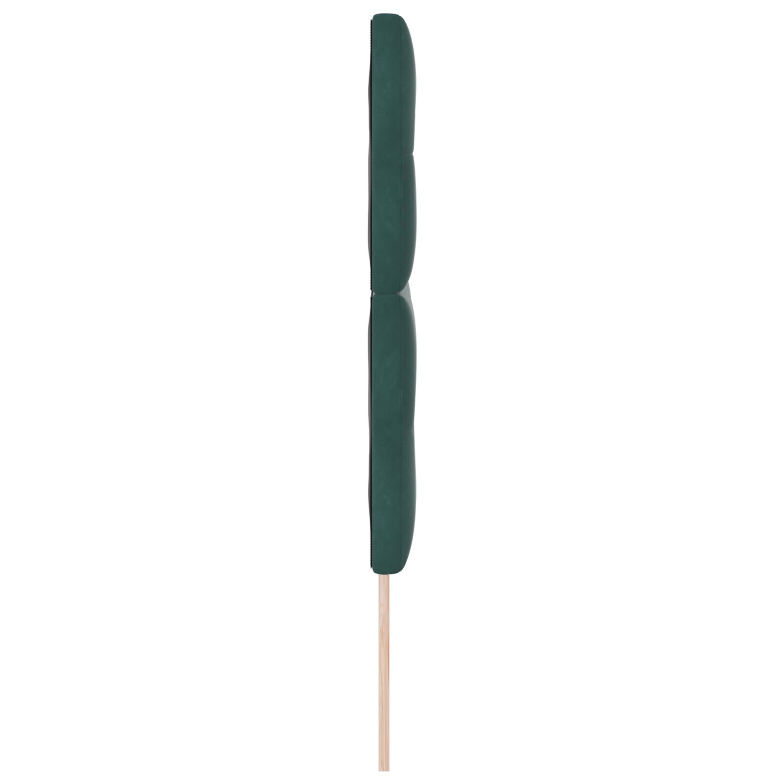 Hoofdbord Knopgeplooid Fluweel Donkergroen 160 cm Hoog hoofdbord