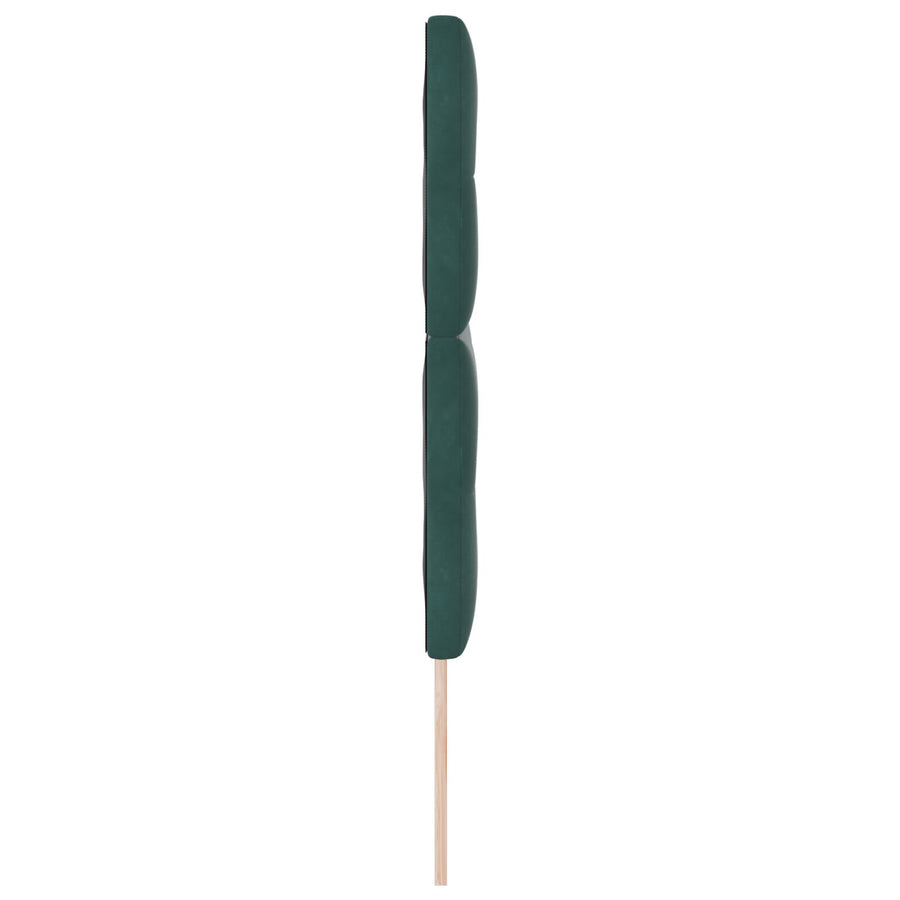 Hoofdbord Knopgeplooid Fluweel Donkergroen 160 cm Hoog hoofdbord