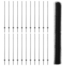 Afscheidingspalen 22 St U-Kanaal Grijs 160 Cm Staal,  Zeshoekige Afscheiding Grijs 1.6X50 M Staal