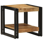 Salontafel massief mangohout 40x40x38 cm bruin