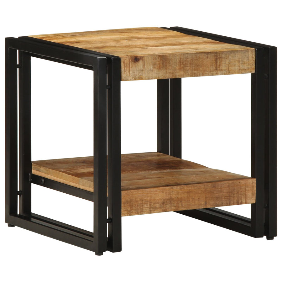 Salontafel 40X50X38 Cm Massief Ruw Hout Mango 40 x 40 x 38 cm Massief mangohout