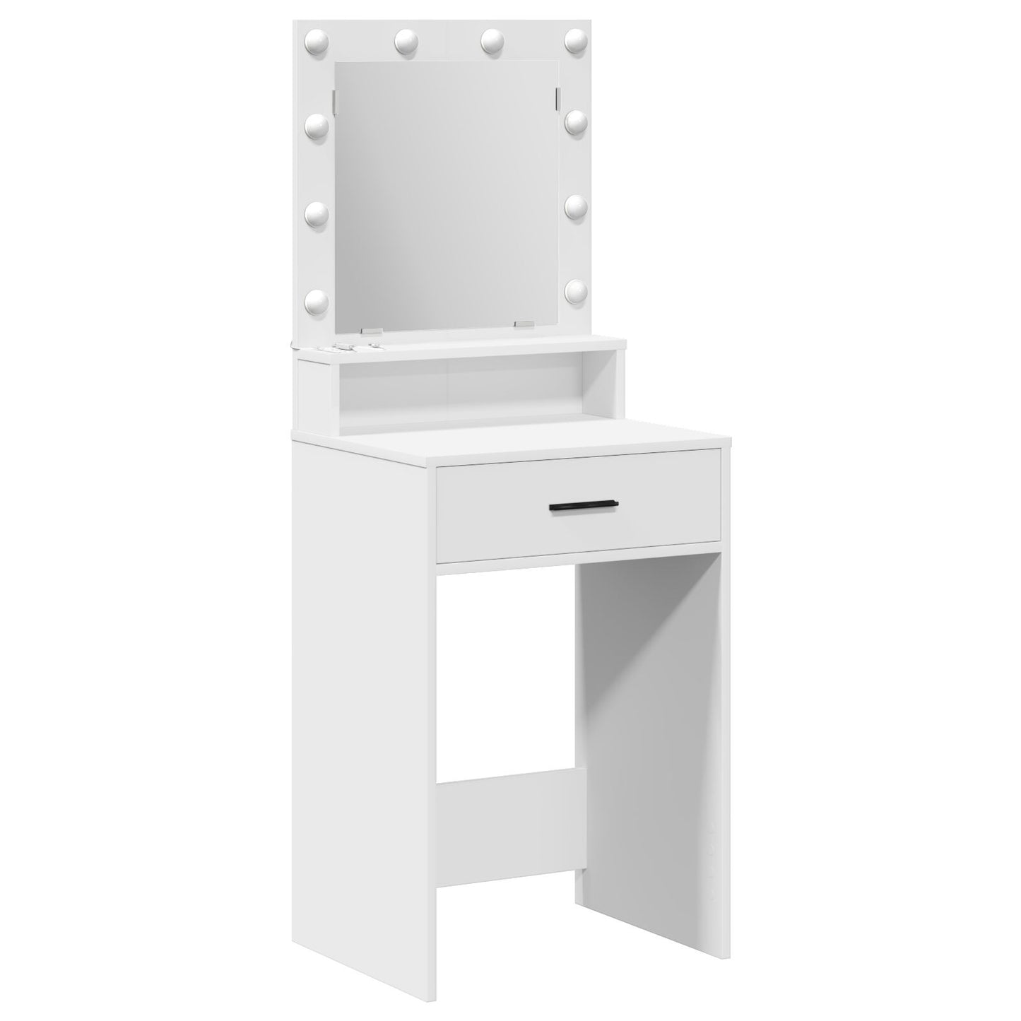 Make-Uptafel Met Led-Lampjes 50 x 41 x 135 cm Wit