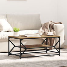 Salontafel Met Plank Artisan Eik Geengineerd Hout Artisan eiken 90 x 50 x 40 cm