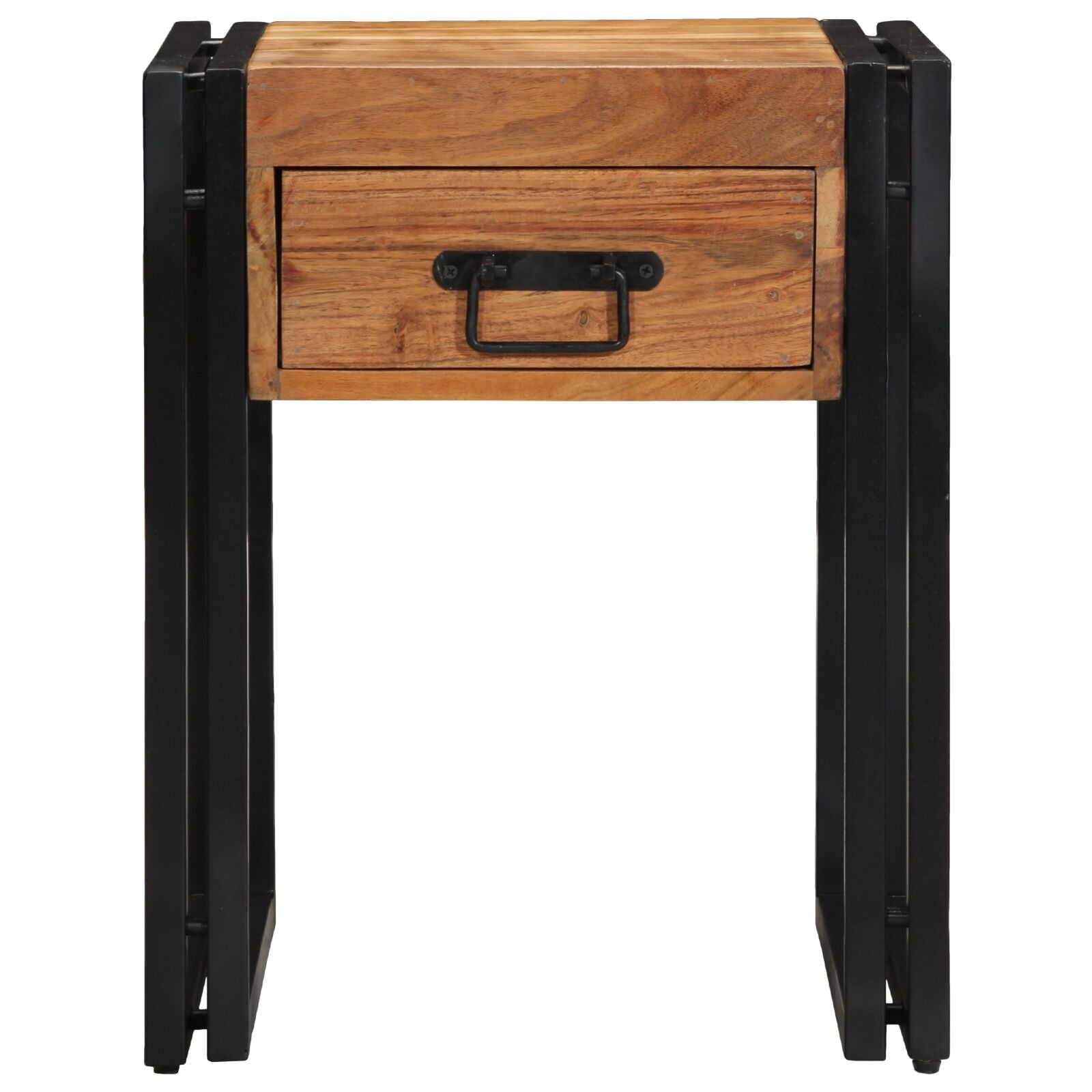 Bijzettafel 40 x 40 x 50 cm Massief acaciahout