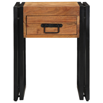 Bijzettafel 40 x 40 x 50 cm Massief acaciahout