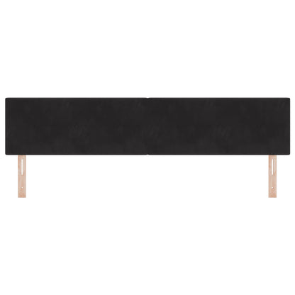 Hoofdbord Knop Ge Tuft Velvet Zwart 200 cm Laag hoofdbord