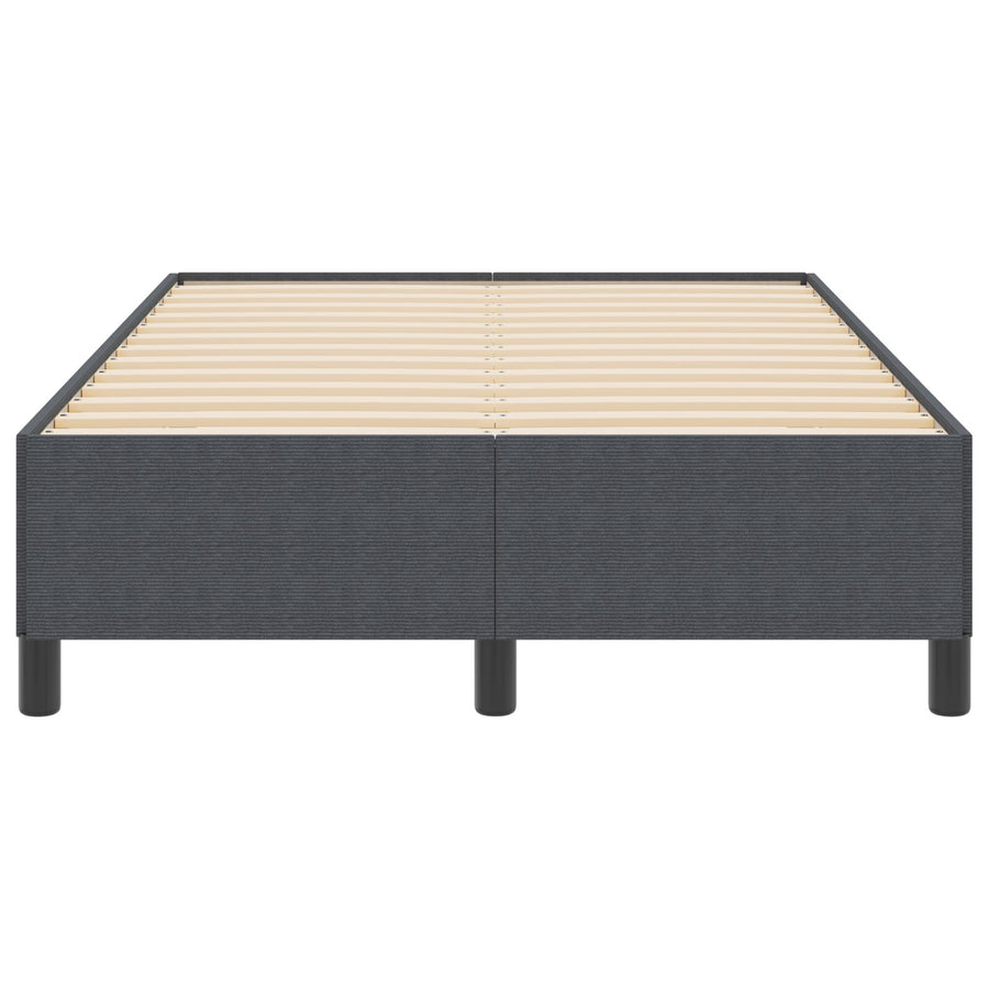 Bedframe Corduroy Stof Donkergrijs 120 x 190 cm