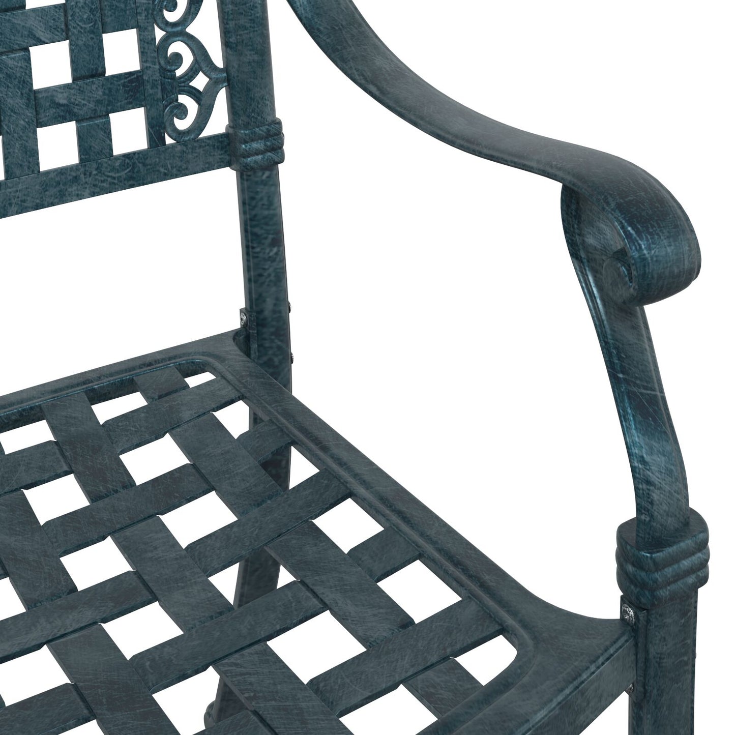 Tuinstoelen Set Van 2 E Gietaluminium Groen