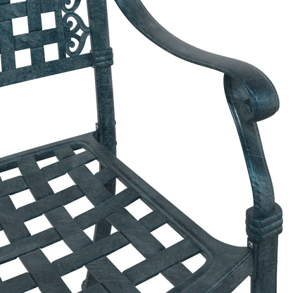 Tuinstoelen Set Van 2 E Gietaluminium Groen