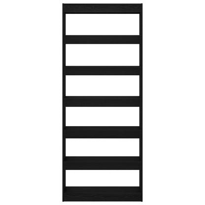 Zwarte Eiken Boekenplank Zwart Eiken Vervaardigd Hout
