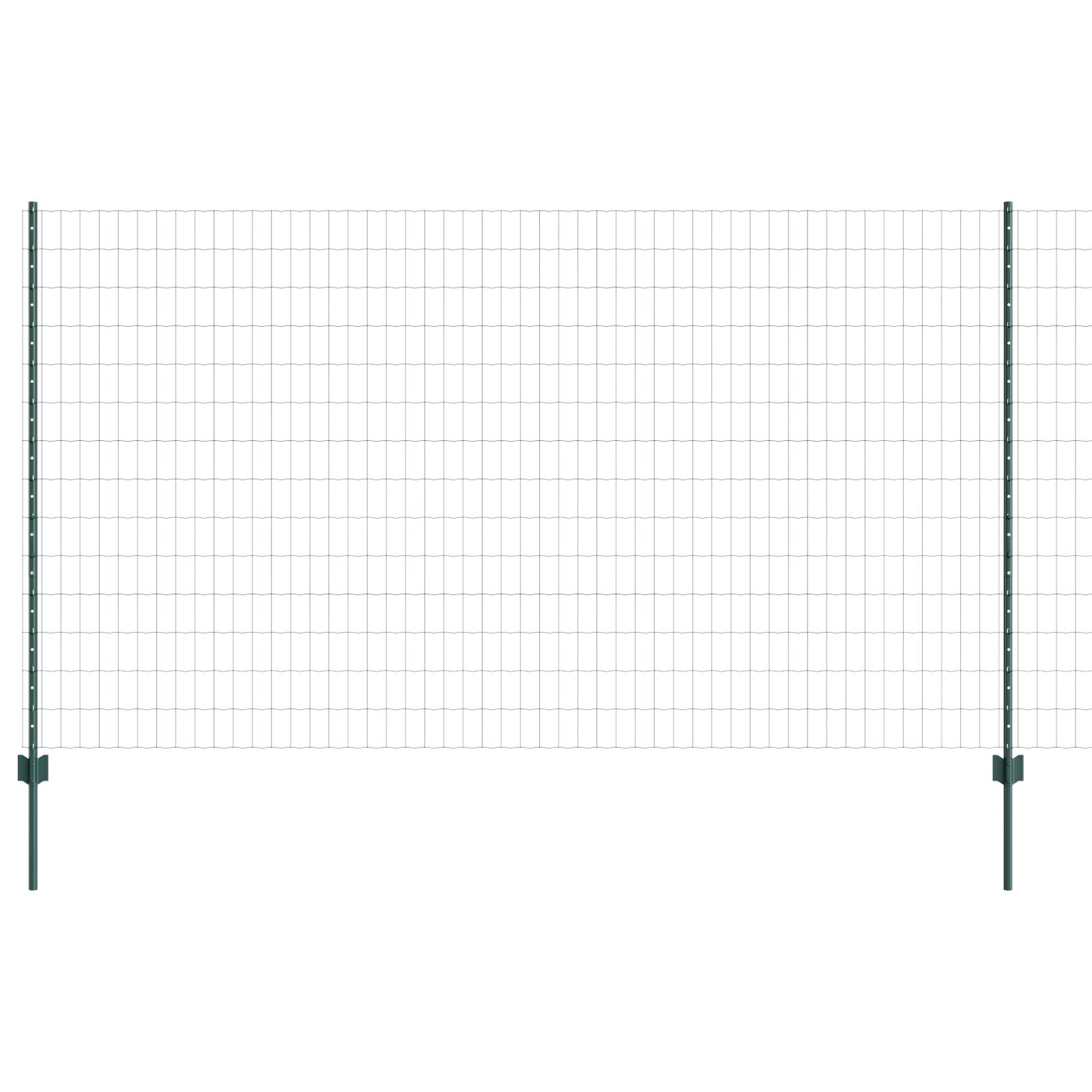Euro Hek Met 5 U Palen Groen 1,4X10 M Staal