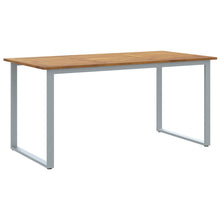 Tuin Eettafel Staal & Massief Acaciahout 160 x 80 x 75 cm Overhangend ontwerp