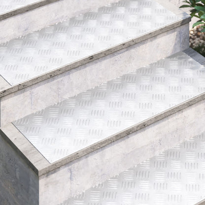Aluminium Antislipplaat 4 Stuks 90X30 Cm 90 x 30 x 0.3 cm Rechthoekig