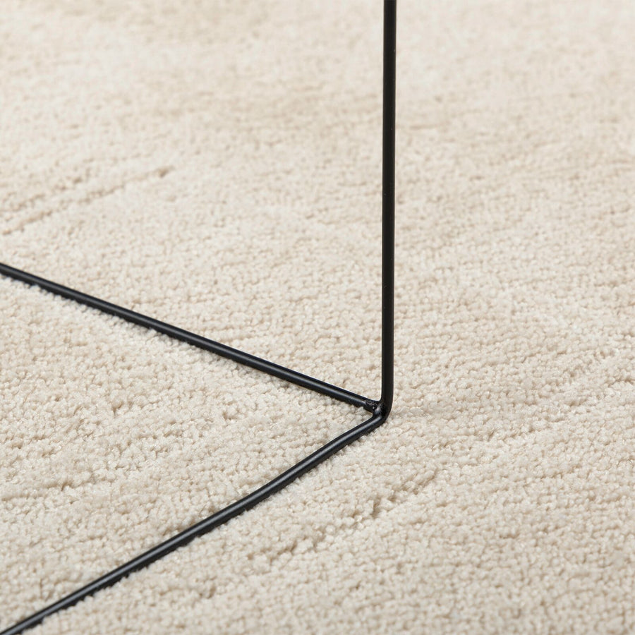 Tapijt ""Huarte"" Ovaal Beige 100 x 200 cm