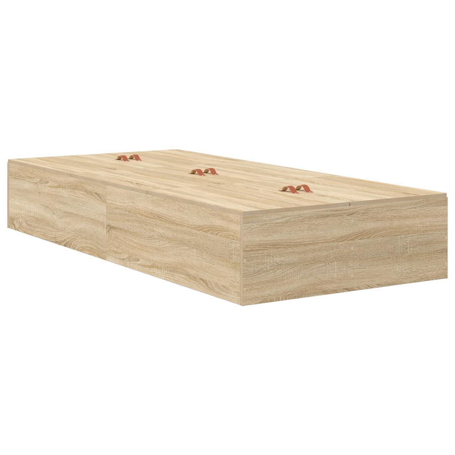 Opbergbedframe Sonoma Eik 100 x 200 cm