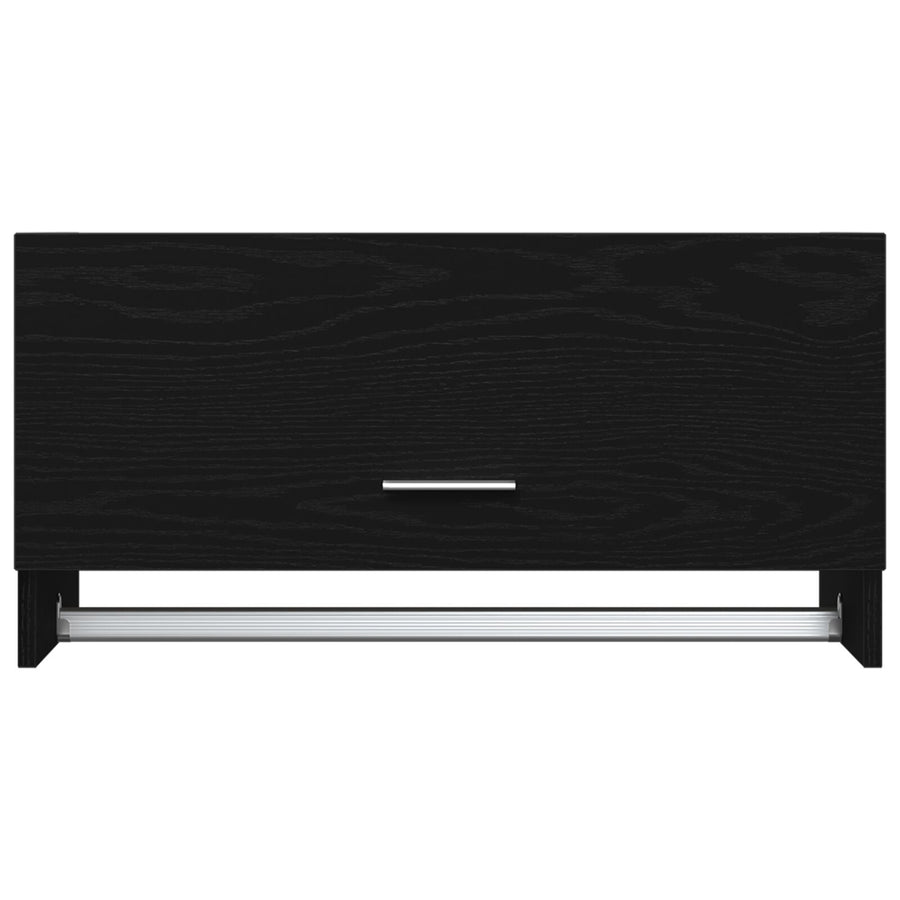 Kast Bewerkt Hout Opslag Zwart eiken 70 x 32,5 x 35 cm
