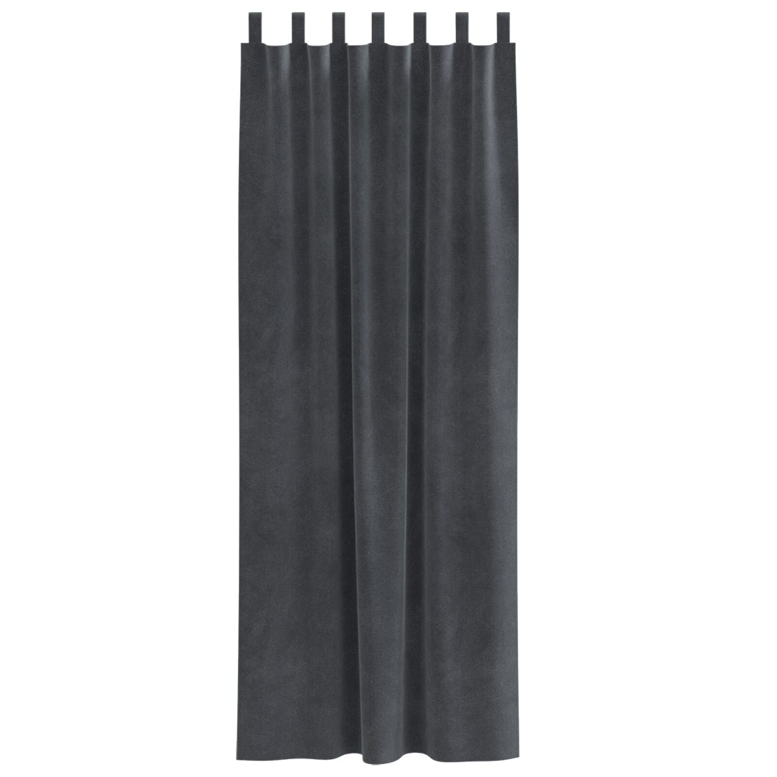 Zwarte Gordijnen 2 Stuks Lichtgrijze Fluwelen Lichtgrijs 140 x 260 cm met hanglussen